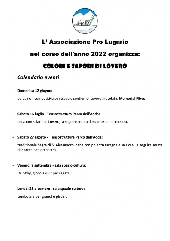 Locandina Eventi